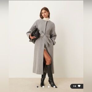 ASOS design long gray coat